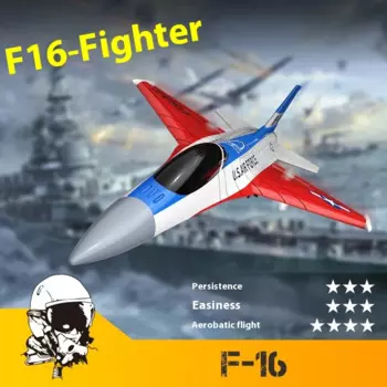 Радиоуправляемый летательный аппарат Volantex, модель 76204 F16 Fighter 2,4g 2ch, электрический пульт дистанционного управления, уличный самолет