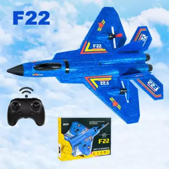 Радиоуправляемый самолет F22 Raptor Fighter, 2,4 ГГц, с дистанционным управлением, летательный аппарат с искусственным неподвижным крылом из пенопласта, радиоуправляемый самолет, детские игрушки, рождественские подарки