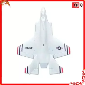 Радиоуправляемый самолет Qlq F35 Lightning Ii 64 мм, модель Epo с дистанционным управлением, модифицированный боевой самолет для взрослых, игрушка для воздушного полета, подарок