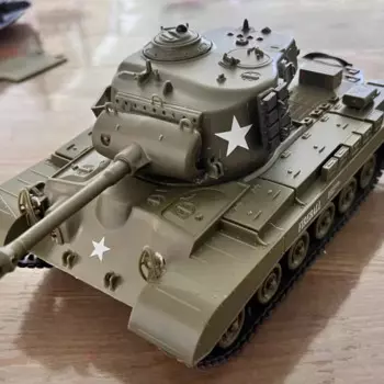 Радиоуправляемый Танк Henglong 1/30 Sherman Vs Panxing, инфракрасный боевой танк 2,4 ГГц, броня для удара с дистанционным управлением, модель танка, молодежная игрушка