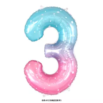 Радужные фольгированные шары CatchMyParty 0-9