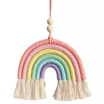 Радужные кисточки из хлопковой веревки OOTDTY