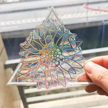 Радужные наклейки для окна Shunmaii