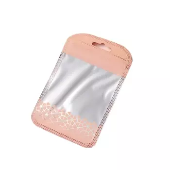 Радужные прозрачные пакеты с молнией 50 шт.