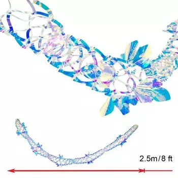 Радужные снежинки из ПЭ