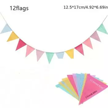 Радужный баннер MOONBIFFY из искусственной льняной ткани