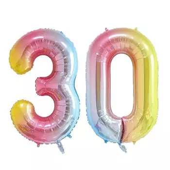 Радужный фольгированный шар 32 дюйма catchmyparty