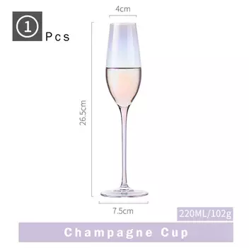 Радужный хрустальный бокал для вина Olevo