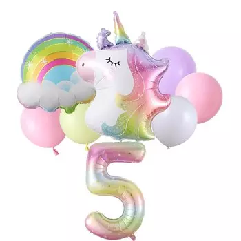 Радужный шар-единорог Partigos 40 дюймов