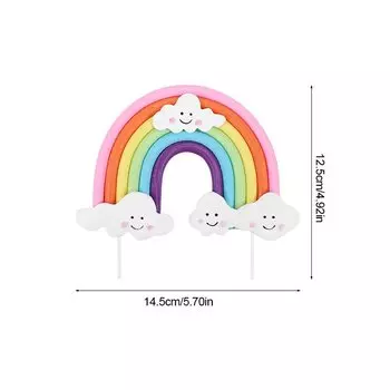 Радужный топпер для торта ZQNYCY