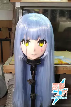 (RAIGEKI 170) Силиконовая маска на голову Хэллоуин Косплей Cross Dressing BJD DOLL Comiket Мультяшный персонаж Аниме Косплей Маска кигуруми
