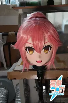 (RAIGEKI 171) Силиконовая маска на голову Хэллоуин Косплей Cross Dressing BJD DOLL Comiket Мультяшный персонаж Аниме Косплей Маска кигуруми