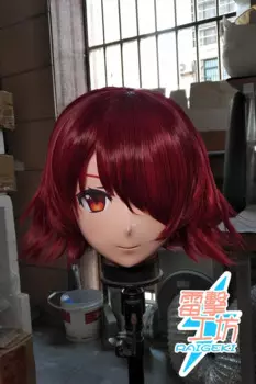 (RAIGEKI 183) Силиконовая маска на голову Хэллоуин Косплей Cross Dressing BJD DOLL Comiket Мультяшный персонаж Аниме Косплей Маска кигуруми