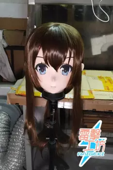 (RAIGEKI 186) Силиконовая маска на голову Хэллоуин Косплей Cross Dressing BJD DOLL Comiket Мультяшный персонаж Аниме Косплей Маска кигуруми