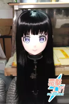 (RAIGEKI 190) Силиконовая маска на голову Хэллоуин Косплей Cross Dressing BJD DOLL Comiket Мультяшный персонаж Аниме Косплей Маска кигуруми