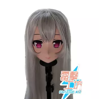 (RAIGEKI MAKS 03) Смола 3/4 Голова Женщина/Девушка Кигуруми Аниме Косплей Маски Crossdress Япония Роль Лолита Трансвестит Кукла BJD Cos