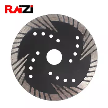 Алмазный турборежущий диск Raizi, 1 шт., с защитой зубов, гранита, мрамора, бетона, 125/150 мм, лезвие круглой Пилы