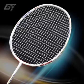 Ракетка для бадминтона Guang Yu-Carbon, T700, Ultra Light 8U, профессиональная прочная Одиночная ракетка, наступательная Защитная струна, макс. 30 фунтов