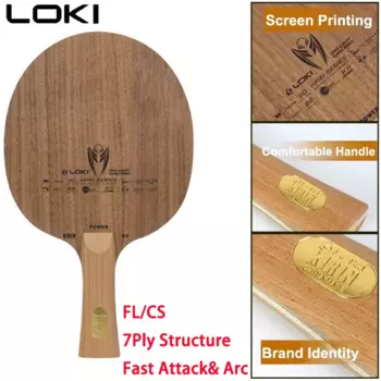 Ракетка для настольного тенниса LOKI KIRIN K11 со встроенным Карбоновым слоем из орехового дерева, ракетка для пинг-понга для усовершенствованных тренировок