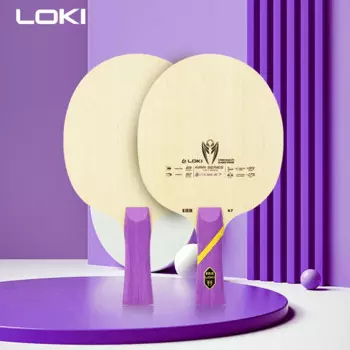 Ракетка для настольного тенниса LOKI KIRIN K7, 7-слойная ракетка из чистой древесины FL с длинной рукояткой для нападения и быстрой атаки, пинг-понга для усовершенствованной тренировки