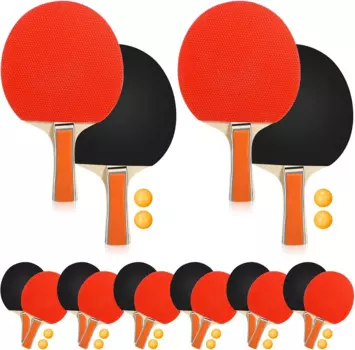 Ракетки для настольного тенниса, 16 шт./упаковка