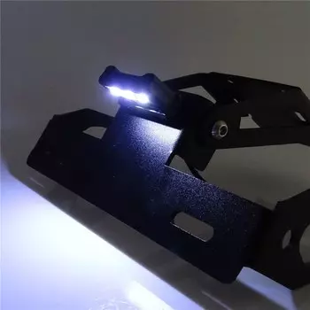 Рамка держателя номерного знака мотоцикла со светодиодной подсветкой, аккуратный хвост для Kawasaki Ninja 650 Z650 2017 2018 2019 2020 2021