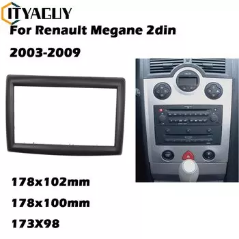 Рамка для автомагнитолы RENAULT Megane II 2003-2009, 2 Din