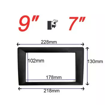 Рамка для автомобильного радиоприемника 10-9-7 дюймов, Универсальная рамка для проигрывателя на Android, трансформация 7 дюймов, 10-9 дюймов, преобразование панелей