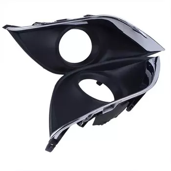 Рамка для противотуманной фары, передний бампер, противотуманная фасветильник, Обложка, отделка, автомобильные аксессуары с отверстиями для фар, закрытый, подходит для Nissan Versa 2015 - 2018