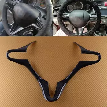 Рамка DWCX из углеродного волокна, для Honda Civic 8th FD2 внутренняя Накладка для рулевого колеса 2006 2007 2008 2009 2010