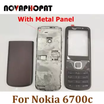 Рамка передней панели объектива для Nokia 6700c 6700, Классическая Крышка батарейного отсека, задняя крышка, полноразмерная клавиатура