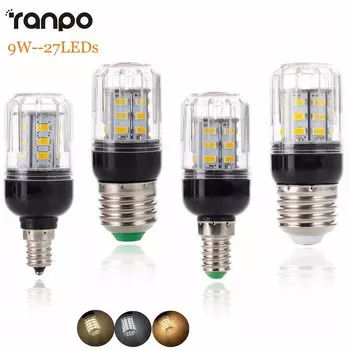 RANPO LED кукурузная лампа 5730 SMD 9Вт теплый/холодный/нейтральный белый