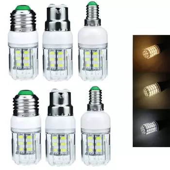 RANPO Светодиодная лампа E27/E14/B22 27шт 5Вт Теплый/Холодный белый свет