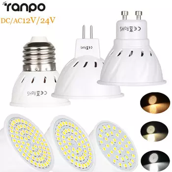 RANPO Светодиодная лампа GU10 E27 MR16