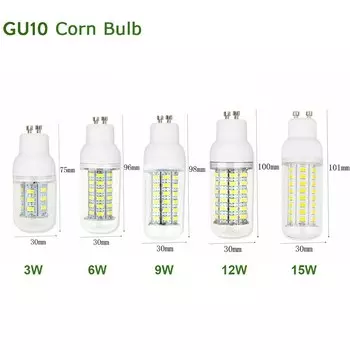 RANPO Светодиодные лампы E14 E27 B22 G9 GU10 3W 6W 9W 12W 15W