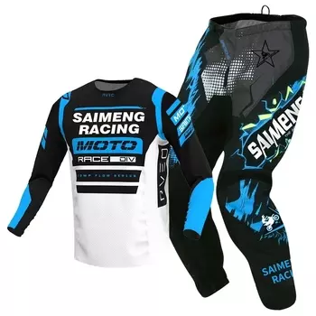 НОВЫЙ комплект снаряжения для мотокросса SAIMENG RACING 2022, трикотажные штаны mx, одежда для мотоцикла, гоночный костюм для гонок на авто mtb, внедорожное оборудование