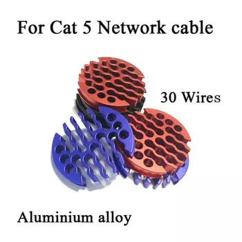 Расческа для сетевого кабеля Cat5 / Cat6 из алюминиевого сплава, расположение для компьютера, инструменты для чистки комнаты, 30 проводов