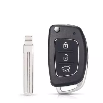 Раскладной чехол KEYYOU 10X с 3/4 кнопками и откидным дистанционным брелоком для Mistra Hyundai HB20 SANTA FE IX35 IX45 Accent I40