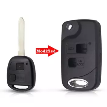 Раскладной чехол KEYYOU для автомобильного ключа с 2/3 кнопками и дистанционным управлением чехол для Toyota Yaris Carina Corolla Avensis чехол для Toy43 Toy48 Toy47 Blade