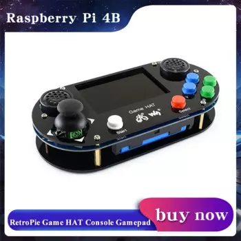 Raspberry Pi 4 / 3 B + Plus / 3B / Zero W игровая консоль RetroPie Game HAT, геймпад с 480x320 3,5 дюймовым IPS экраном RPI122