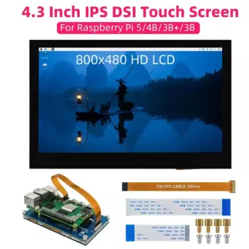 Raspberry Pi 4,3 дюймовый экран IPS ЖК-модуль MIPI TFT емкостный монитор для RPI 5 4B 3B 3B дисплей