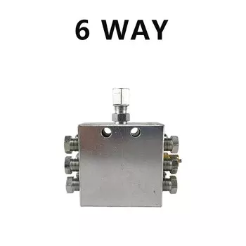 Распределительный клапан с прогрессивной смазкой, 6-8 вариантов