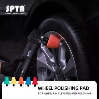 (Распродажа) полировальная губка SPTA для автомобильных колес, обработка деталей, полировка с резьбой M14, автоматическая чистка