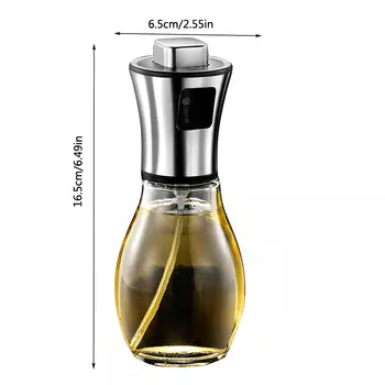 Кастрюля с распылителем масла Распылитель масла для приготовления пищи Распылитель для барбекю Многофункциональная фритюрница Стеклянный горшок с маслом для выпечки высокого давления