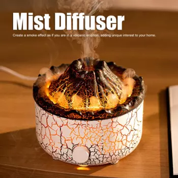 Распылитель тумана Volcano распылитель с пультом дистанционного управления 10 Вт 560 мл 100-240 в 165 мАч ароматерапия диффузоры Volcano для спальни