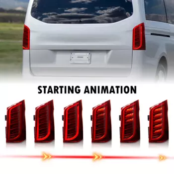 Расширенные автозапчасти, задние фонари, подходят для Mercedes-Benz Vito V250 V260 2014-2020, светодиодная сборка, стример, модифицированный тормоз рулевого управления