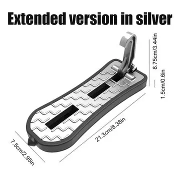 Расширенный Автомобильный Дверной ступенчатый Складной автомобильный багажник на крышу ступенчатый Универсальный крюк с защелкой вспомогательная педаль из алюминиевого сплава безопасный молоток