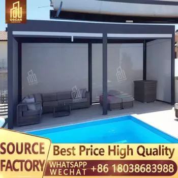 Расширяемая беседка CLEARVIEW, верхняя часть крыши, беседка для сада, алюминиевая беседка, садовая беседка, алюминиевый павильон для дома