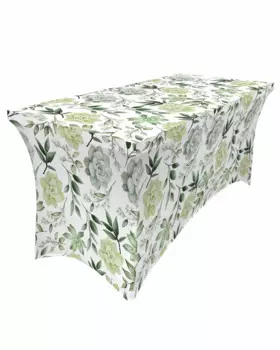 Растительные листья, суккуленты, фотоюбка, Свадебный, гостиничный, день рождения, скатерть для стола, Декор