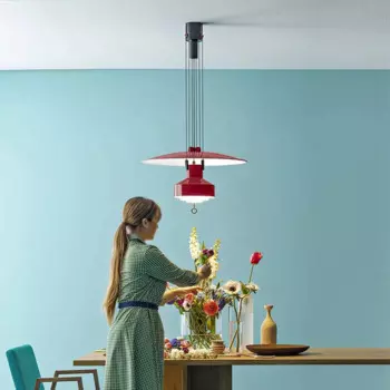 Растягивающаяся Подвесная лампа в виде летающей тарелки для ресторана, дизайнерская креативная настольная лампа для чтения, скандинавский Ретро подвесной светильник в виде подъема для бара